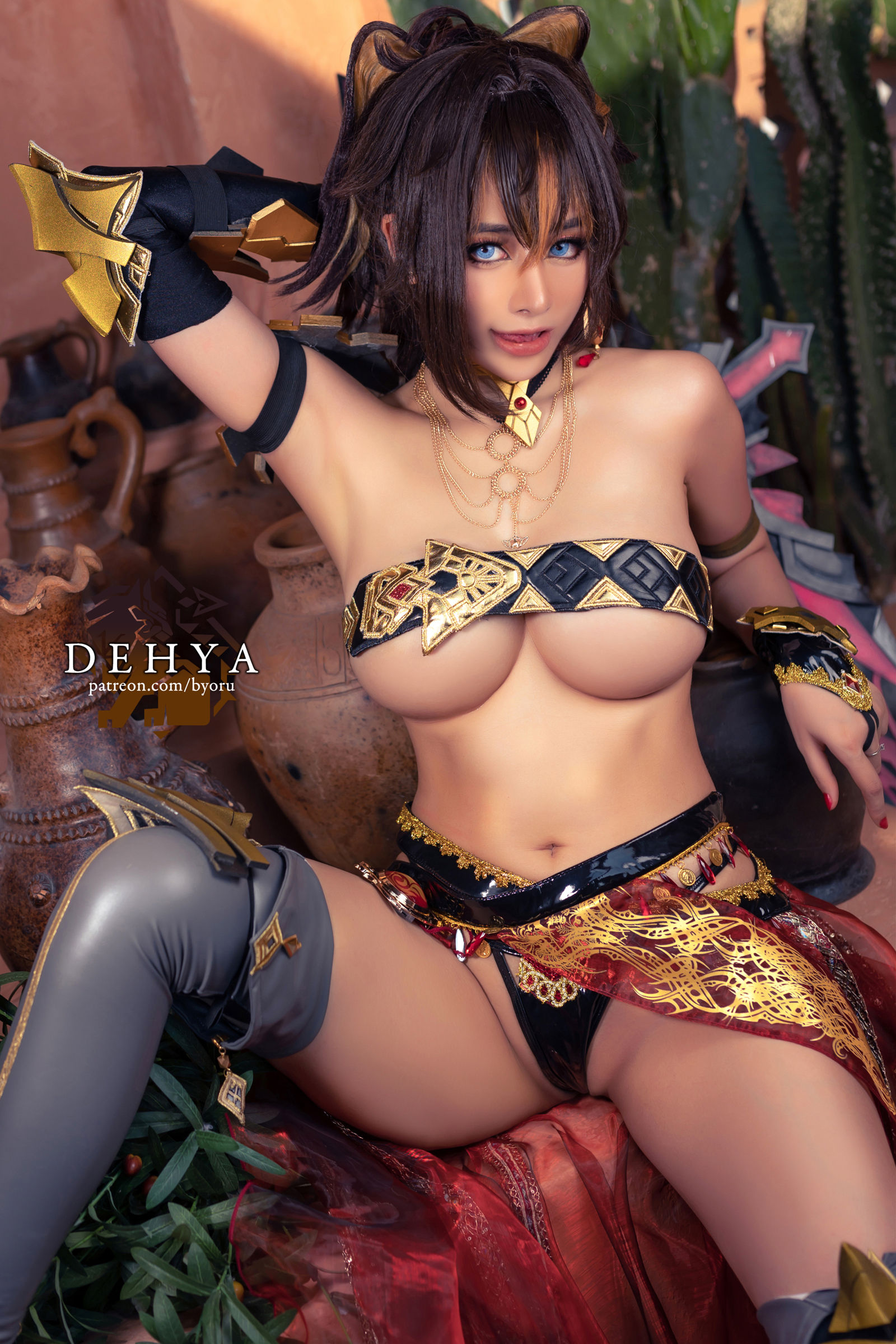 日本性感萝莉Byoru美女动漫博主性感Cosplay写真 Dehya(Genshin Impact) |柠檬皮美女写真